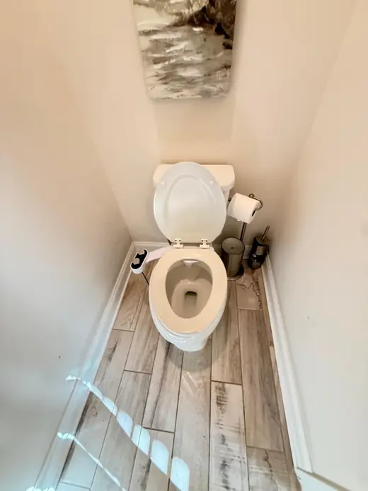 Bathroom cleaned — Wexi Cleaning work in Lawrenceville GA