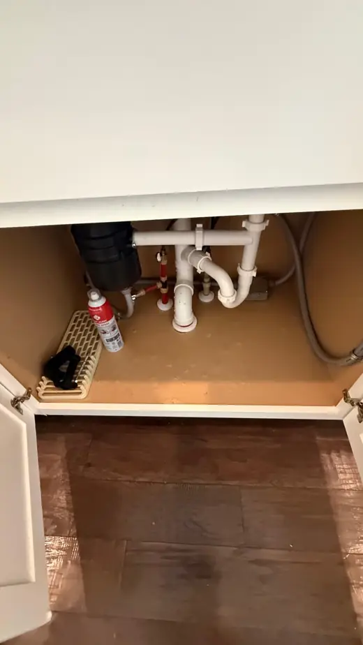 Under-sink cabinet — Wexi Cleaning work in Lawrenceville GA