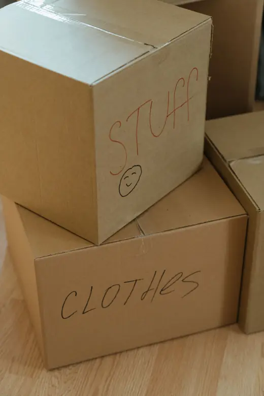 Packed boxes ready for a move — Wexi Cleaning, Lawrenceville GA